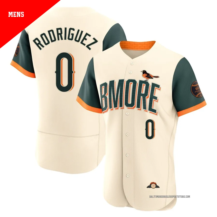 Baltimore Orioles ＃0 Miguel Rodriguez Men's Cream Authentic 2026 City Connect Stadium Jersey