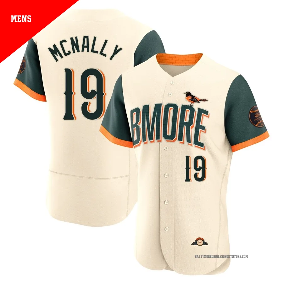 Baltimore Orioles ＃19 Dave Mcnally Men's Cream Authentic 2026 City Connect Stadium Jersey