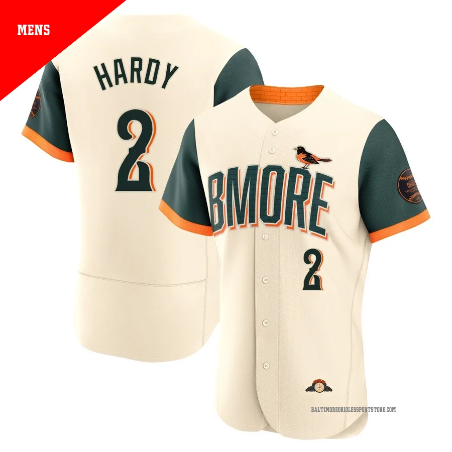 Baltimore Orioles ＃2 J.J. Hardy Men's Cream Authentic 2026 City Connect Stadium Jersey