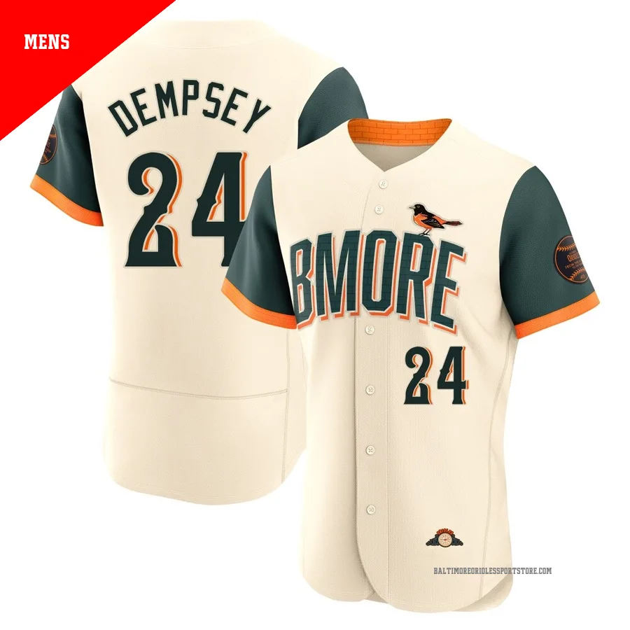 Baltimore Orioles ＃24 Rick Dempsey Men's Cream Authentic 2026 City Connect Stadium Jersey