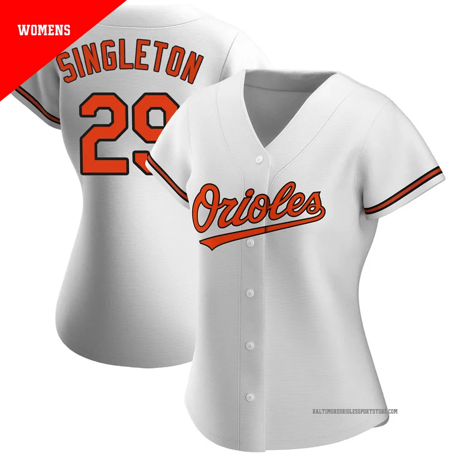 Baltimore Orioles ＃29 Ken Singleton Women's White Replica Home Jersey