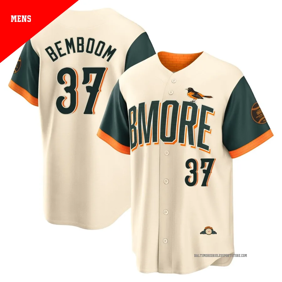 Baltimore Orioles ＃37 Anthony Bemboom Men's Cream Limited 2026 City Connect Stadium Jersey