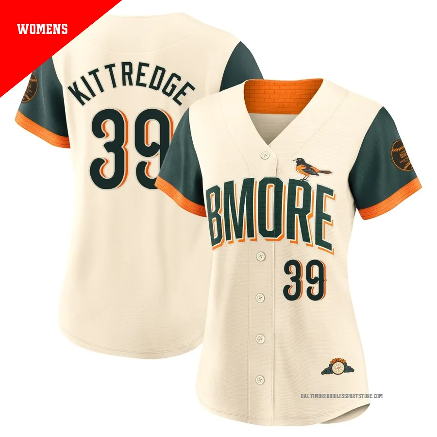 Baltimore Orioles ＃39 Andrew Kittredge Women's Cream Limited 2026 City Connect Stadium Jersey