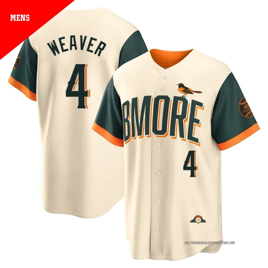 Baltimore Orioles ＃4 Earl Weaver Men's Cream Limited 2026 City Connect Stadium Jersey