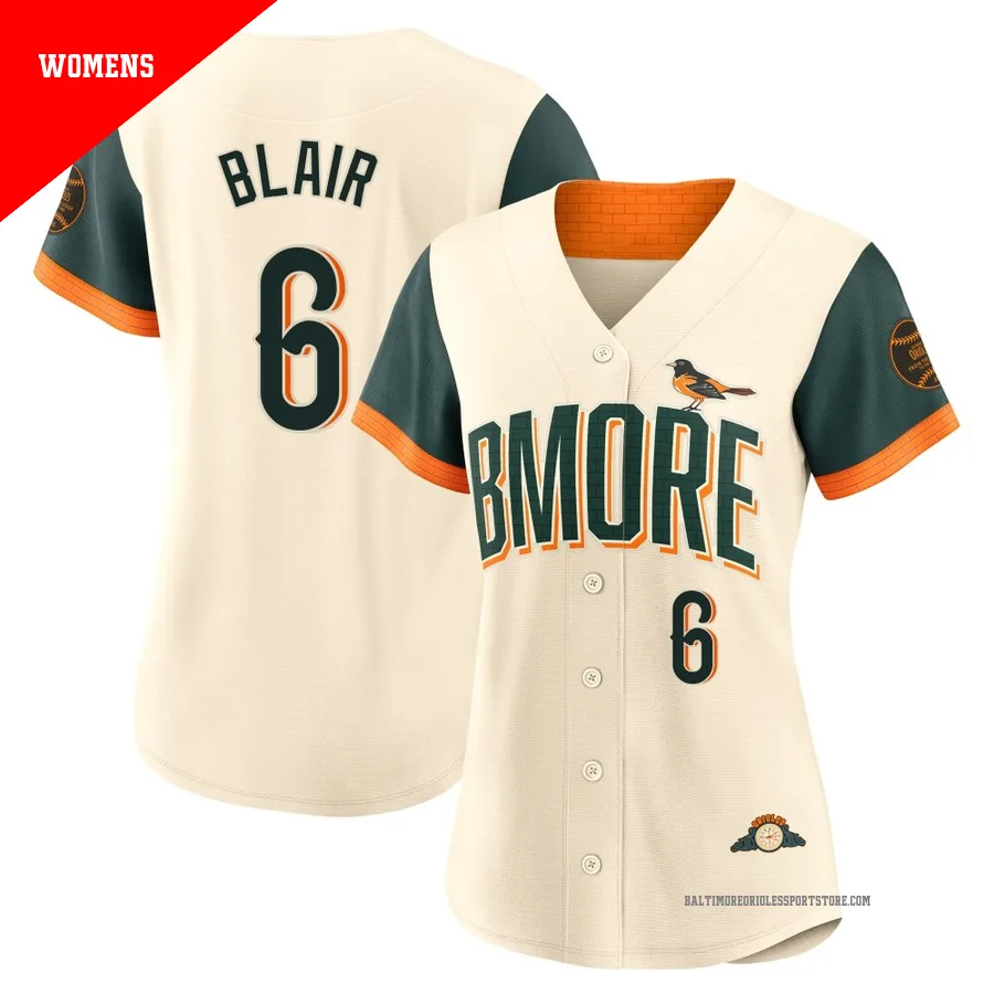 Baltimore Orioles ＃6 Paul Blair Women's Cream Limited 2026 City Connect Stadium Jersey