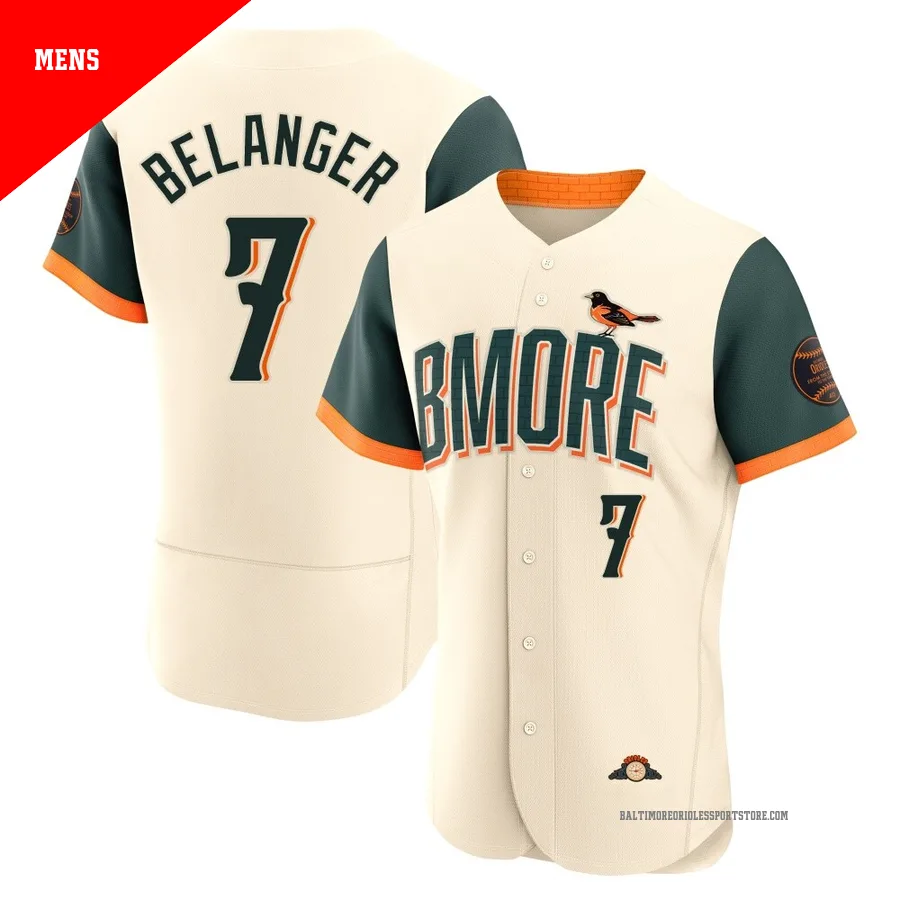 Baltimore Orioles ＃7 Mark Belanger Men's Cream Authentic 2026 City Connect Stadium Jersey