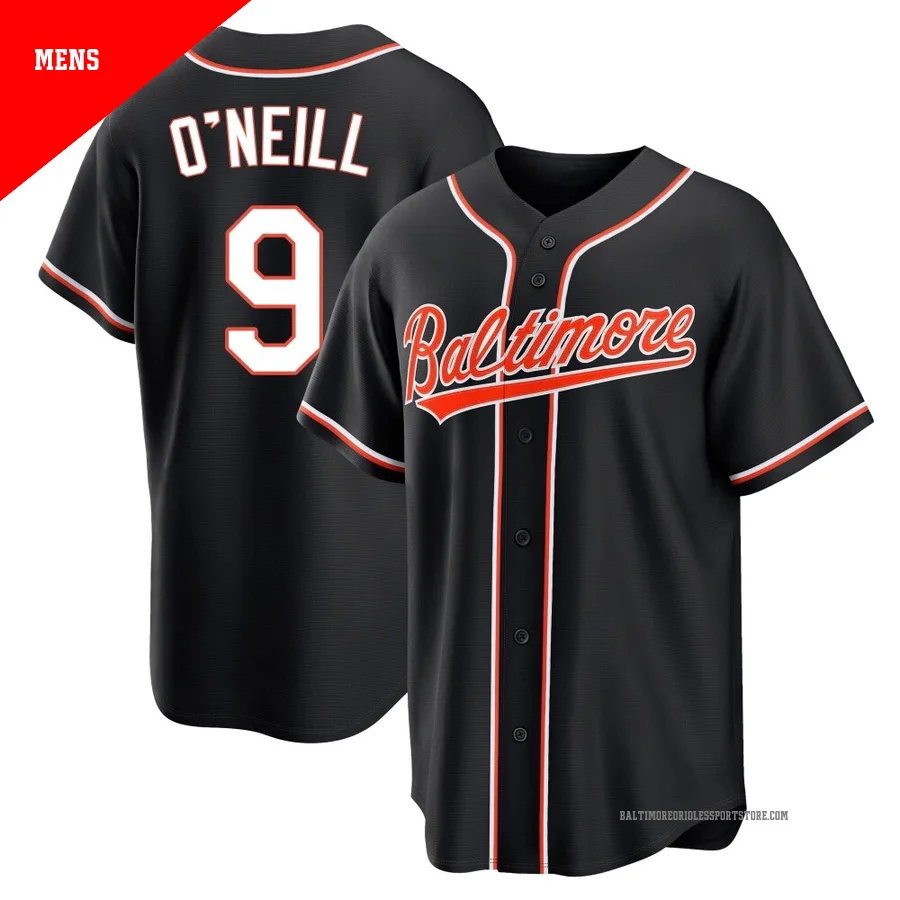 Baltimore Orioles ＃9 Tyler O'Neill Men's Black Replica Fashion Out Jersey